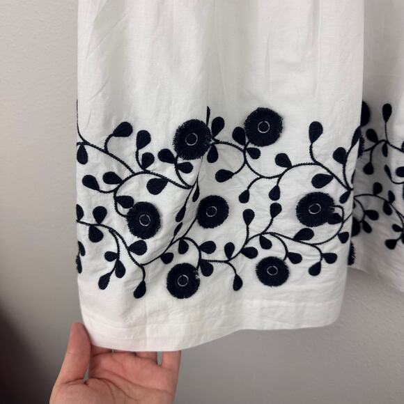 NWT Talbots Embroidered Cotton Skirt - Picture 2 of 5